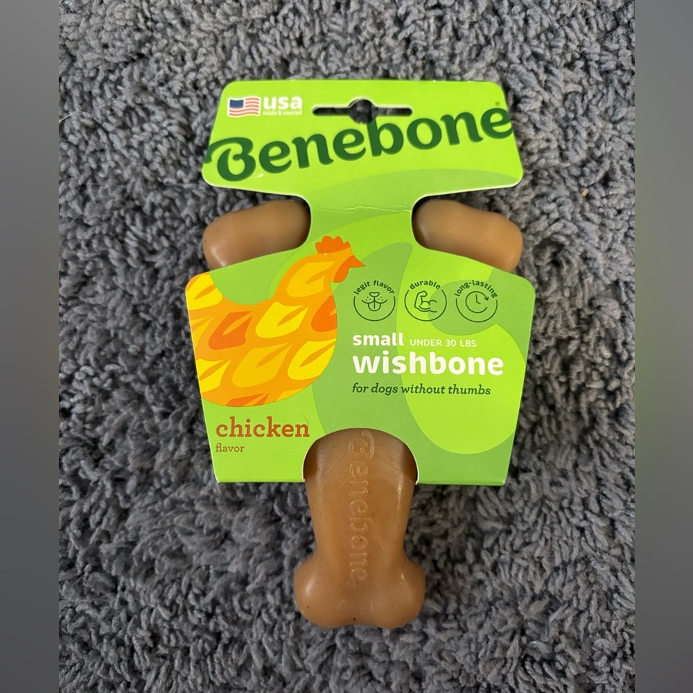 NWT Benebone Small Wishbone - chicken flavor